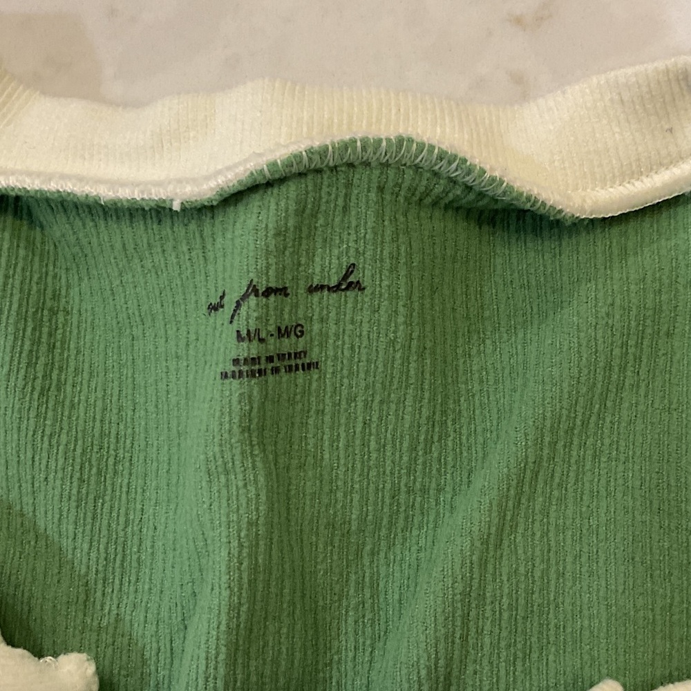 FP movement Gray Ribbed Top and Out from under green top - Picture 3 of 3
